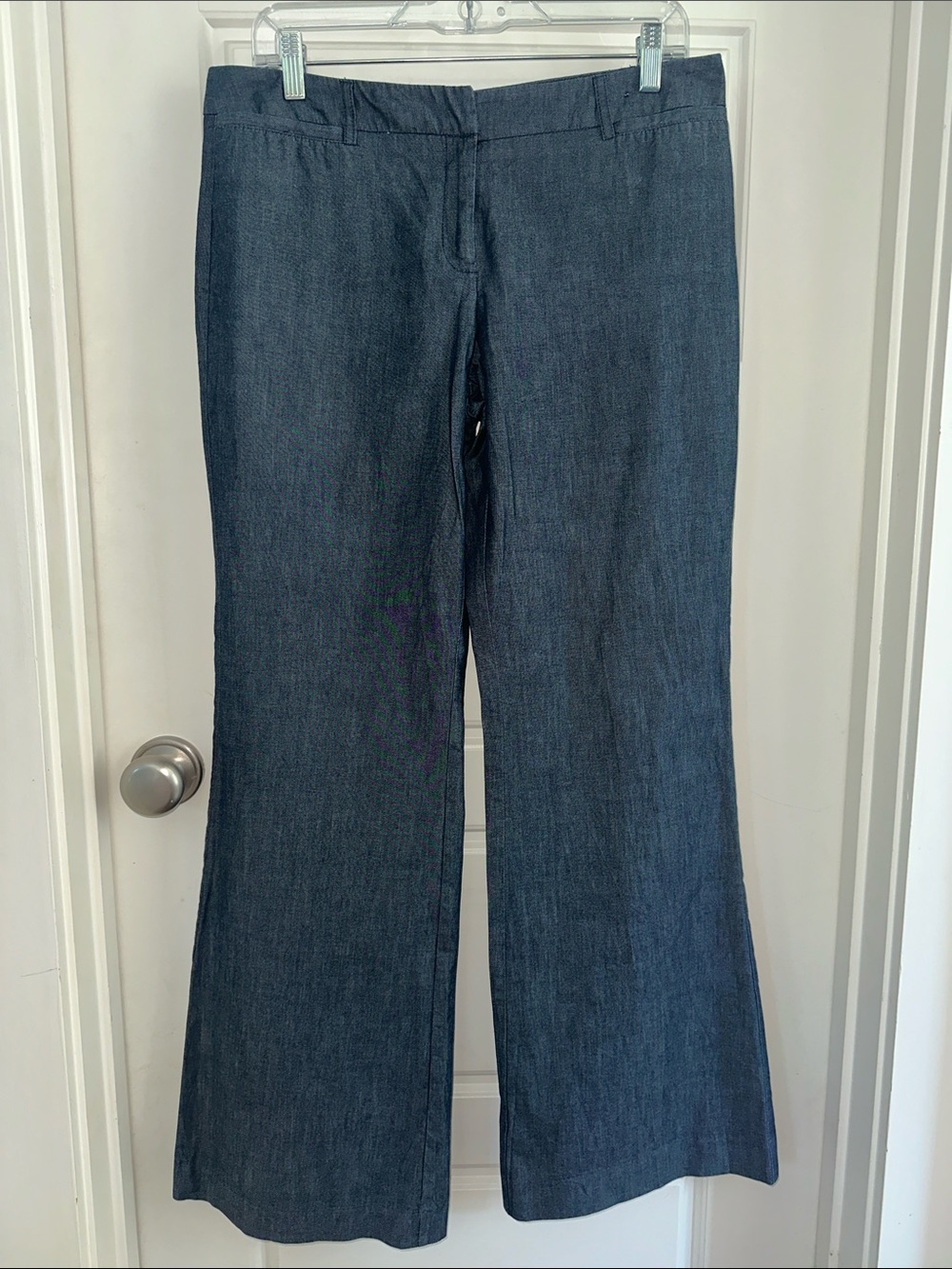New York & Company Navy Wide-Leg Trousers